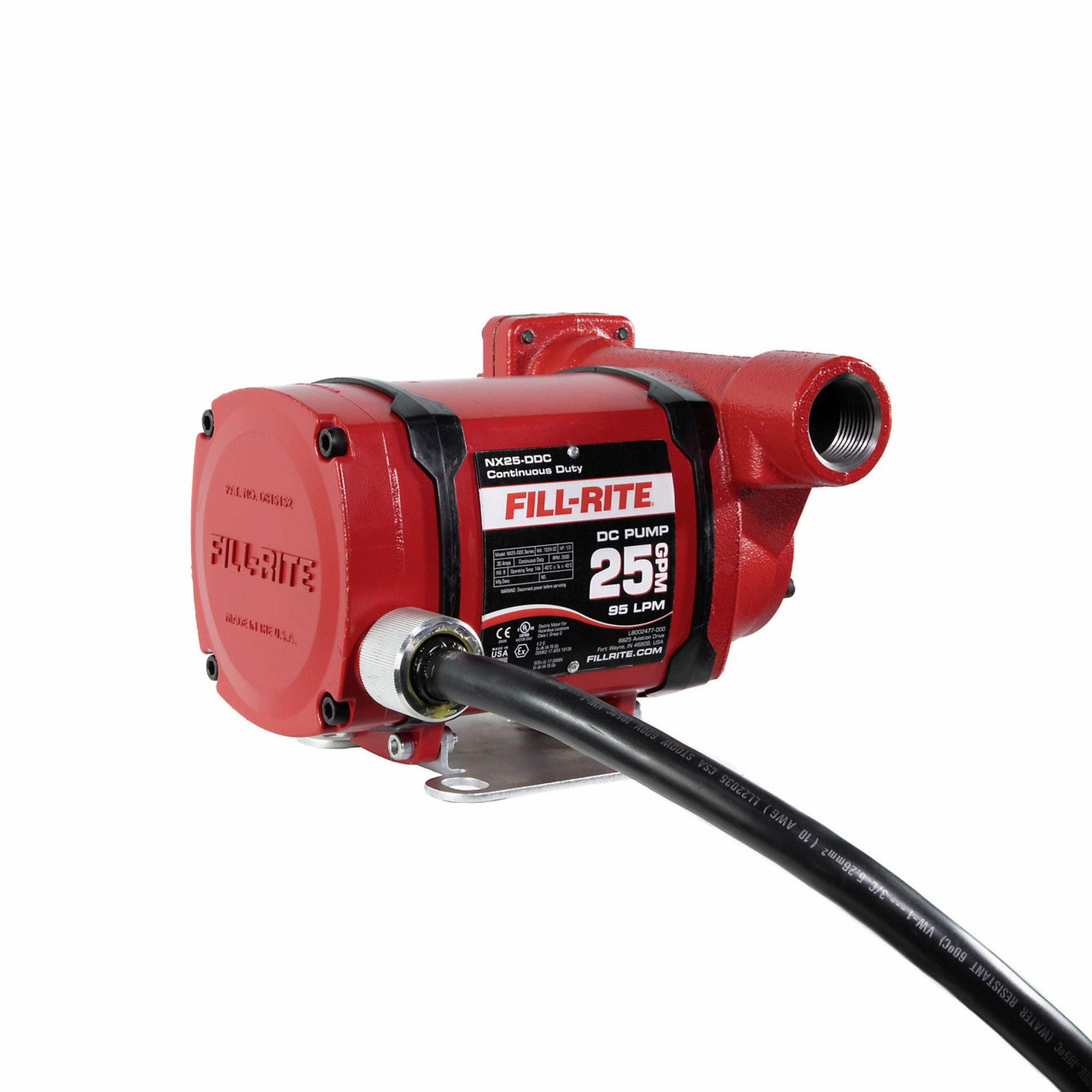 Fill-Rite, 12/24V DC 25 GPM Fuel Transfer Pump, GPM 25 Volts 12 Model# NX25-DDCBF-PX